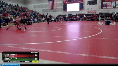 138 lbs Quarterfinal - Isaac Yetzer, Faribault vs Cole Franek, Tri-City United