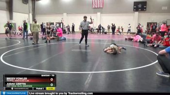 70 lbs Cons. Round 4 - Judah Griffin, Fort Payne Youth Wrestling vs Brody Fowler, Techfall Wrestling Club