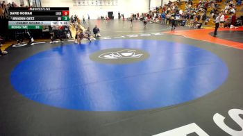 165 lbs Champ. Round 2 - Braden Getz, Marian vs David Roman, Lourdes