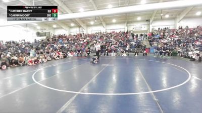 36 lbs 1st Place Match - Calvin McCoy, Charger Wrestling Club vs Hatcher Hardy, Box Elder Stingers