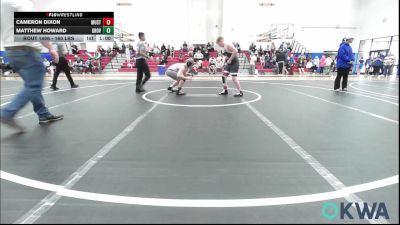160 lbs Rr Rnd 1 - Cameron Dixon, Mustang vs Matthew Howard, Grover Rains Wrestling Club