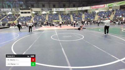 165 lbs Consi Of 4 - Hoss Davis, Wellington vs Angel Perez, Trail Ridge Middle School