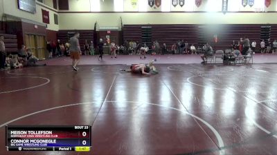 16UB-1 lbs Round 1 - Meison Tollefson, Northeast Iowa Wrestling Club vs Connor McGonegle, Big Game Wrestling Club