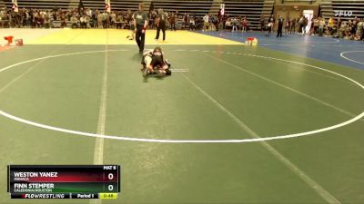 88 lbs Cons. Round 2 - Finn Stemper, Caledonia/Houston vs Weston Yanez, MAHACA