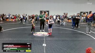 92 lbs Round 4 - Amaris Robinson, Dixie Hornets vs Jaxon Ralph, Mighty Warriors Wrestling Acad