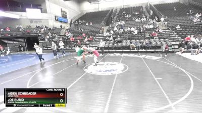 218 lbs Cons. Round 3 - Aiden Schroader, Lone Peak vs Joe Rubio, Green Canyon High School