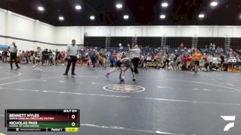 78 lbs Round 1 - Bennett Myles, North Carolina Wrestling Factory vs Nicholas Pass, School Of Hard Knocks