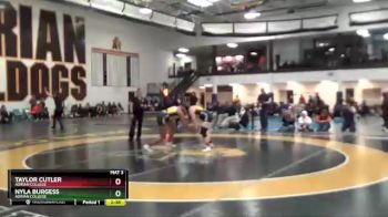 155 lbs Semifinal - Taylor Cutler, Adrian College vs Nyla Burgess, Adrian College