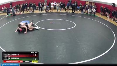 157 lbs Cons. Round 4 - Seth Centento, Foothill vs Tyler Shimano, Rancho