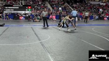 76 lbs Champ. Round 1 - James Fox, Fredonia vs Eli Hershberger, Team Lightning