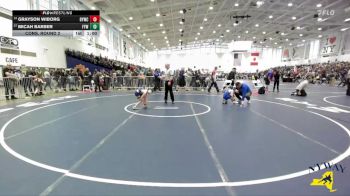 59 lbs Cons. Round 2 - Micah Barber, Falconer Youth Wrestling vs Grayson Wiborg, Brockport Youth Wrestling Club