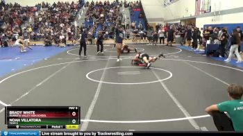 138 lbs Quarterfinal - Noah Villatora, Team S vs Brady White, Murrieta Valley High School
