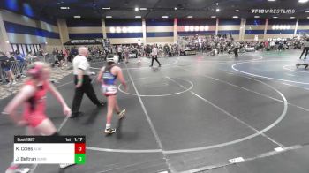 109 lbs Round Of 16 - Kaura Coles, Alavanca vs Jacianna Beltran, SunnySide WC