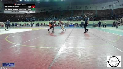 175 lbs 3rd Place - Michael Morris, Sulphur vs Zackery Wayne Johnson, Douglass Wrestling