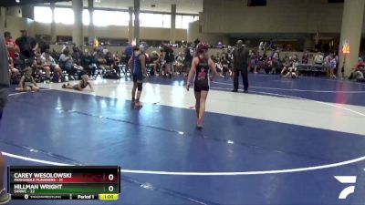 80 lbs Round 3 (8 Team) - Carey Wesolowski, Panhandle Punishers vs Hillman Wright, SVRWC