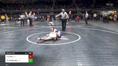 92 lbs Round Of 16 - Kameron Ray, Wattsburg vs Olivia Dallavalle, Forest Hills