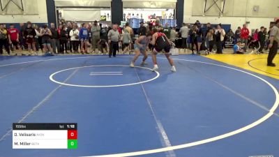 155 lbs Round Of 16 - Dimitri Velisaris, Avonworth vs Mathis Miller, Bethel Park