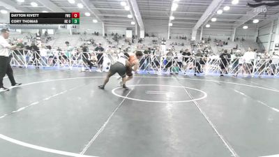 220 lbs Rr Rnd 3 - Dayton Kivett, Freakztyle Black - HSB vs Cory Thomas, NC United Select - HSB