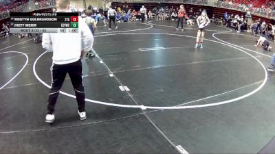 85 lbs Cons. Round 2 - Jhett Meier, Elm Creek Youth Wrestling Club vs Tristyn Gulbrandson, 2TG