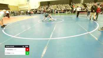 77-J lbs Consi Of 8 #2 - Finnegan Wheeler, UpperTownship vs Noah Blair, Newtown (CT) Youth Wrestling