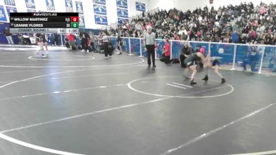 100 lbs Champ. Round 1 - Willow Martinez, Foothill (Santa Ana) vs Leanne Flores, San Dimas