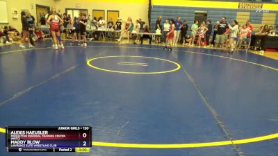 120 lbs Round 1 - Alexis Haeusler, Manhattan Regional Training Center (MRTC) vs Maddy Blow, Lawrence Elite Wrestling Club