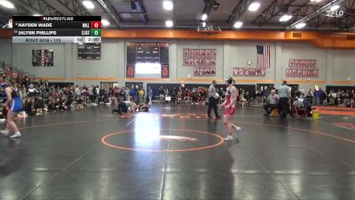 115 lbs Champ. Round 1 - Hayden Wade, Williamsburg vs Jalynn Phillips, Columbus/WMU