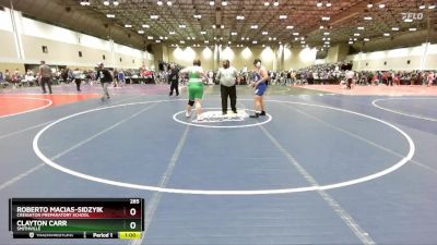 285 lbs Cons. Round 2 - Clayton Carr, Smithville vs Roberto Macias-sidzyik, Creighton Preparatory School