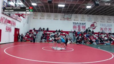 120 lbs 3rd Place Match - Macy Dunn, Nyssa vs Whitney Cawthra, Rocky Mountain