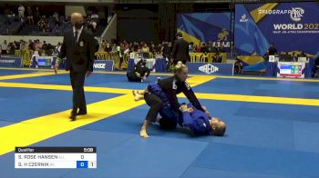 SAVANNAH ROSE HANSEN vs GABRIELLE H CZERNIK 2021 World Jiu-Jitsu IBJJF Championship