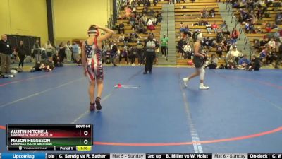 120 lbs Round 3 - Austin Mitchell, Farmington Wrestling Club vs Mason Helgeson, Lake Mills Youth Wrestling