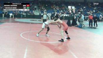 150 lbs Round Of 64 - Michael Goodwin, Manchester Memorial vs Nicholas Genin, Newton South