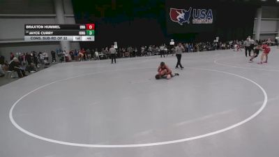 120 lbs Cons. Sub-rd Of 32 - Braxton Hummel, Ubasa Wrestling Academy vs Jayce Curry, Iowa