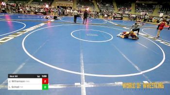 101 lbs Quarterfinal - Justin Williamson, Region Wrestling Academy vs Logan Schad, Fox Valley Elite Wrestling