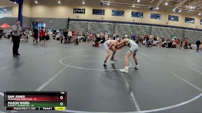 115 lbs Round 5 (8 Team) - Mason Nagel, Burnett Trained WC vs Sam Jones, Crossroads Wrestling