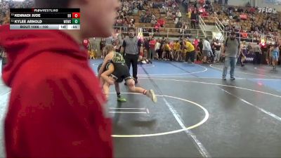 100 lbs Cons. Semi - Kennadi Jude, Miami Trace vs Kylee Arnold, Warner Elite Wrestling Club