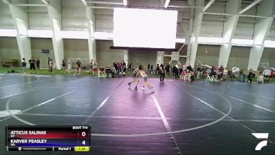 87 lbs Cons. Round 2 - Atticus Salinas, NV vs Karver Peasley, WA