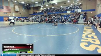 105lbs Cons. Round 2 - S`mone Edge, Spanaway Lake (Girls) vs Isabella Wilburn, Sprague