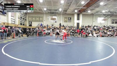 215 lbs Quarterfinal - Logan O'Connell, Mount Greylock vs Timothy Gerry, Athol