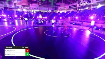 88 lbs 2nd Place - Colby Payne, Pomona Elite vs Breckin Henry, Camel Kids