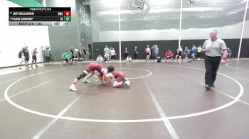 132 lbs Cons. Round 4 - Tyler Chrisp, Tonganoxie HS vs Jet Millison, Bobcat Wrestling Club