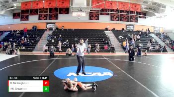 6U - 55 lbs Quarterfinal - Wyatt Crowe, Somerset vs Greyson McKnight, McCort