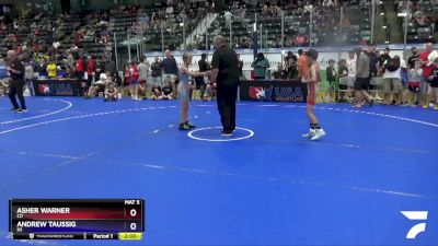 74 lbs Champ. Round 1 - Asher Warner, CO vs Andrew Taussig, KS
