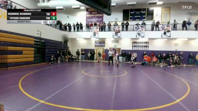120 lbs Semifinal - Ryder DeBoer, Powell Middle School vs Dominic Romero, Thermopolis