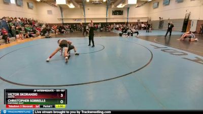 151-157 lbs Round 1 - Christopher Sorrells, Cheyenne East vs Victor Skoranski, South