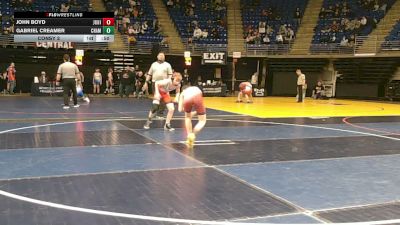 115 lbs Consy 2 - John Boyd, Juniata Valley vs Gabriel Creamer, Chambersburg