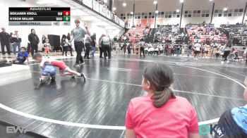 43 lbs Semifinal - Benjamin Kroll, Raw Wrestling Club vs Kyson Miller, Wagoner Takedown Club