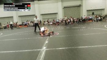 70 lbs 3rd Place Match - Drake Melton, Backyard Brawlers Midwest vs Spencer Mattson, Unattached