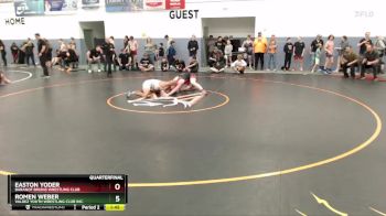 165 lbs Quarterfinal - Romen Weber, Valdez Youth Wrestling Club Inc. vs Easton Yoder, Baranof Bruins Wrestling Club