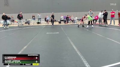 100 lbs Quarterfinals (8 Team) - CJ Weidman, Wolfpack WC vs Oliver Lamiman, Team Donahoe - Black